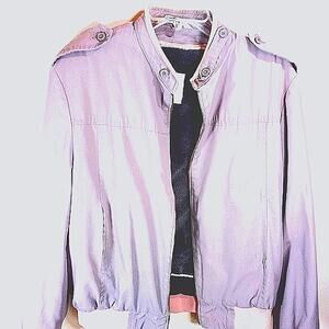 London Fog Weather Wear Jacket Gray Size 42 Regular Zip Out Lining SEE CONDITION